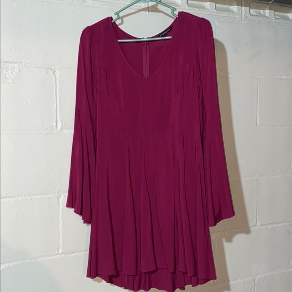 Express maroon dress